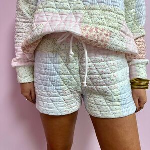 Floral Patchwork Quilted Women's Shorts